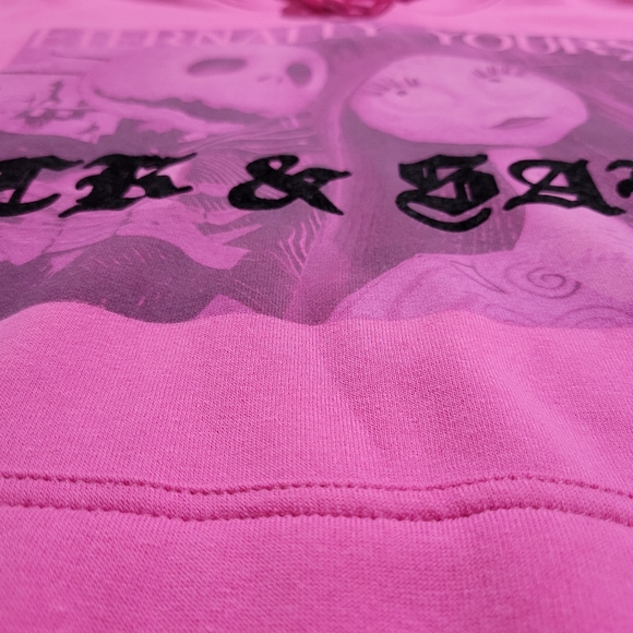 The Nightmare Before Christmas Jack & Sally Graphic Print Hoodie Size XL NWT - Picture 10 of 14